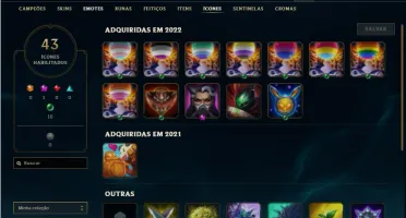 Conta ouro 4 com 28 Champs e 8 Skins