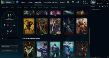 Vendo conta gold 4 com 40 skins