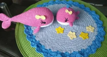 Kit Baby Naninha + Bichinho - Baleias