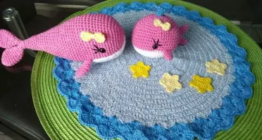 Kit Baby Naninha + Bichinho - Baleias