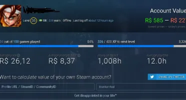 Conta Steam Level 35 +100 Jogos