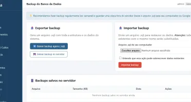 Sistema de Gestão para Igrejas em PHP