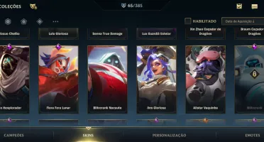Conta wild Rift adc/mid/top 65 Skins...