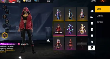 Conta Free Fire Gemada tem Calça Angelical e Dino Angelical