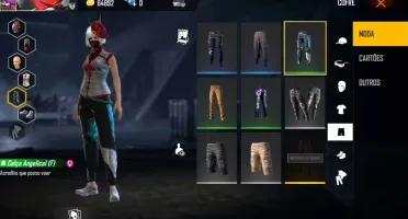 Conta Free Fire Gemada tem Calça Angelical e Dino Angelical