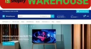 Tema Shopify Warehouse Versão Março 2023 / Atualizado