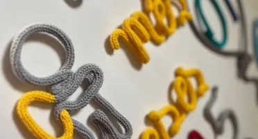 Kit Mêsversário Astronauta + Nome personalizado em tricotin
