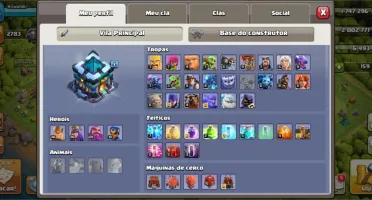 Conta clash of clans cv 13 top defesas mais caras ja upadas