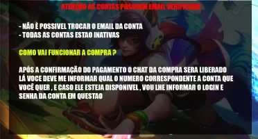 League Of Legends Contas Inativas
