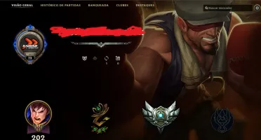 Conta League of Legends Vários champs