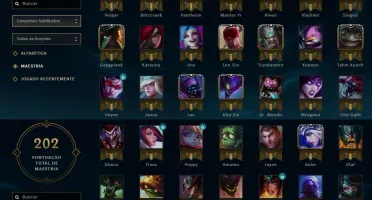 Conta League of Legends Vários champs
