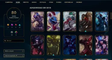 CONTA LOL OURO 2 - TODOS OS CHAMP E 88 SKINS