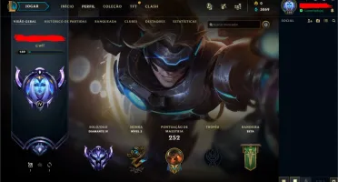 Conta de League of Legends Diamond IV 68 Champs 74 Skins