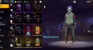 Conta de Free fire gemada