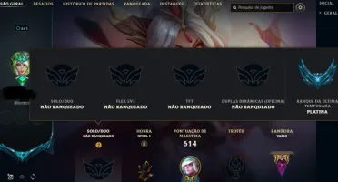 Conta Lol 10 anos nível 661