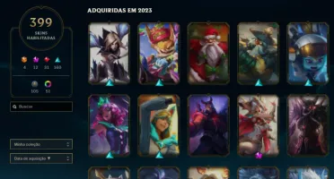 Conta Lol 10 anos nível 661
