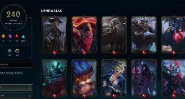 Conta LOL, - FULL ACESSO - LVL 805 - 240 Skins - TODOS Champ