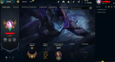 Conta LOL, - FULL ACESSO - LVL 805 - 240 Skins - TODOS Champ