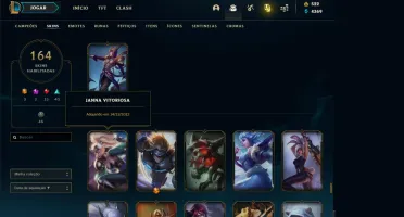 Conta League of Legends - Janna Vitoriosa, Jarvan Vitorioso