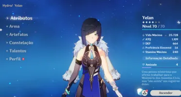 Genshin Impact - AR46 com HutaoC1+Homa+Alhaitham+Yelan+Mona