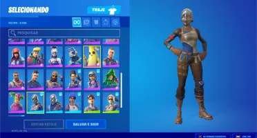 Conta Fortnite passe temp 2 cap 1 e outros - Skins raras
