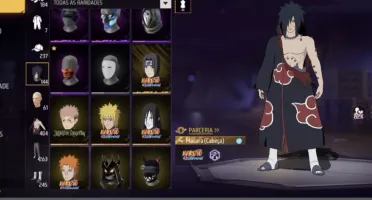 1 X 400 Peita +Melhores Skins Naruto,Fitinha+Arma Evolutiva