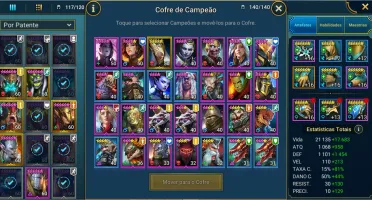 Raid: Shadow Legends - 14 Lendários + M. Sirris 1 +c.heartx2