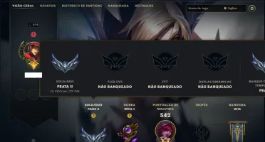 Prata 2 com TODOS os Champs e 110 Skins ( ADC / SUP )