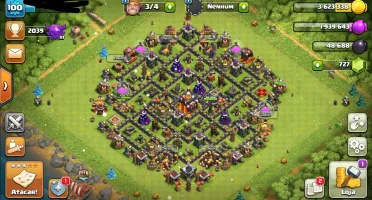 Centro de vila 10 (clash of clans)
