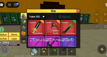 Conta blox 2800 nv darck blade é dog blade no iv é yeti +++