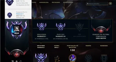 Conta DIAMANTE 1 e DIAMANTE 3, (ex mestre), 9 skins,43 champ