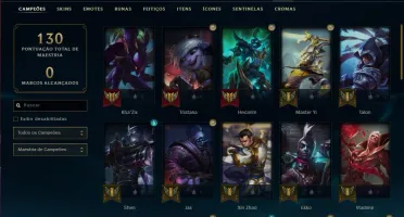 Conta DIAMANTE 1 e DIAMANTE 3, (ex mestre), 9 skins,43 champ