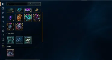 Conta DIAMANTE 1 e DIAMANTE 3, (ex mestre), 9 skins,43 champ