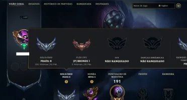 Prata 2 com 150 Champs e 19 Skins