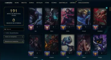 Prata 2 com 150 Champs e 19 Skins