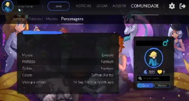 Conta Pokexgames (Pxg) Lvl 321 Seavell Servidor: Emerald