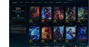 Conta League of Legends, todos os Champs, 115 skins