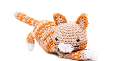 Gatinho Tigrado em Amigurumi
