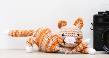Gatinho Tigrado em Amigurumi