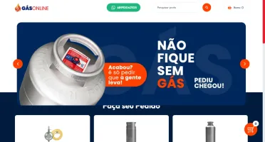 Template Gás Online - Rápido, Funcional e 100% Editável