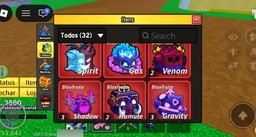 Conta de BLOX FRUTI super gemada