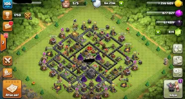 Conta Clash Of Clans Cv9 + Clash Royale Arena 9