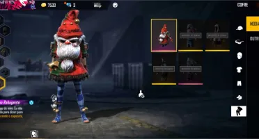 Conta de FF LV 51 gemada com várias skins itens passes