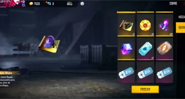Conta de FF LV 51 gemada com várias skins itens passes