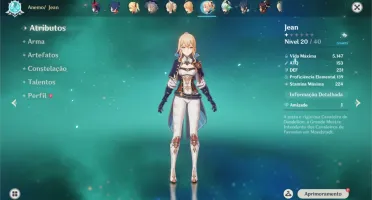 [AR40] EULA, JEAN, RAIDEN SHOGUN (BAAL) 5* + PRIMOGENS