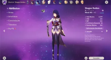 [AR40] EULA, JEAN, RAIDEN SHOGUN (BAAL) 5* + PRIMOGENS