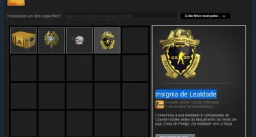 CS GO PRIME, PATENTE ÁGUIA 2, STEAM LEVEL 16