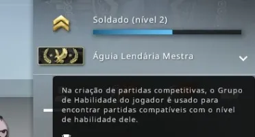 CS GO PRIME, PATENTE ÁGUIA 2, STEAM LEVEL 16