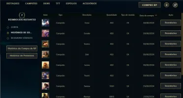 Ferro 2 com 21 Champs e 3 Skins +1 Fragmento