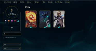 Ferro 2 com 21 Champs e 3 Skins +1 Fragmento